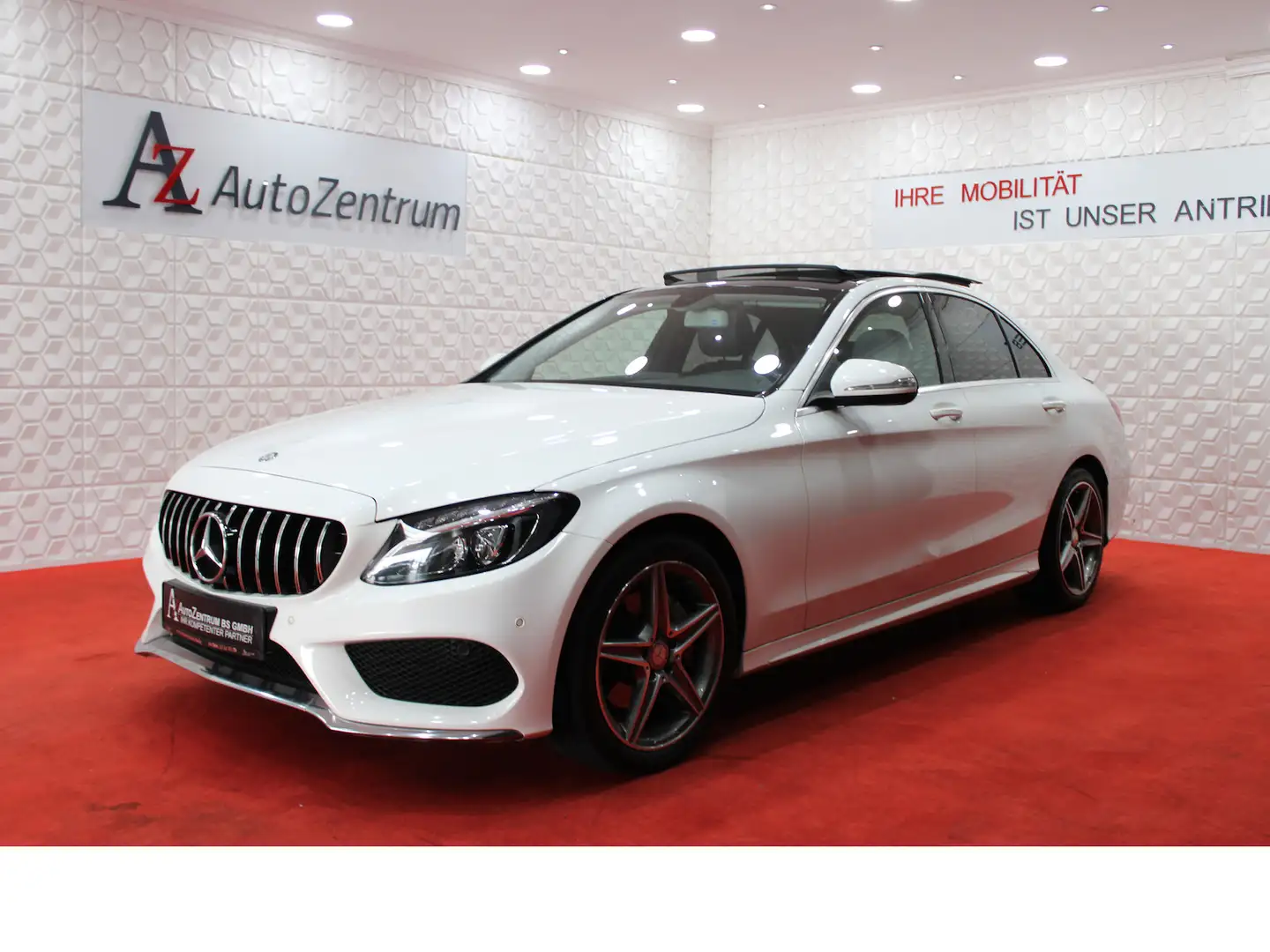Mercedes-Benz C 180 CGI AMG PANO*PDC*SHZ*NAVI*KLIMA*ALU* Blanc - 2