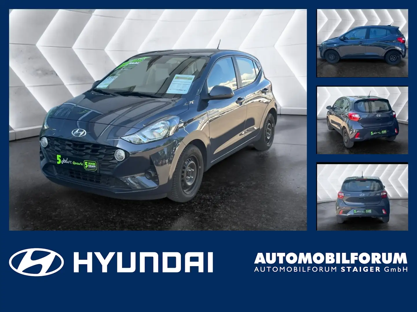 Hyundai i10 1.0 Select 5 Jahre Garantie 3 x Inspektionen Grau - 1