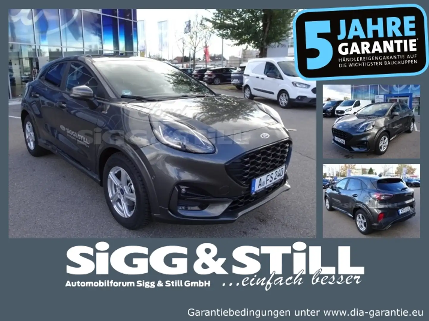 Ford Puma ST-Line 1.0 LED*PDC*CAM*SHZ*DAB*LM Серый - 1