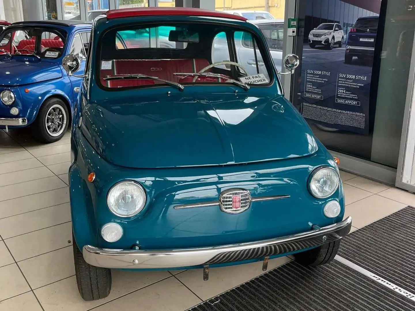 Fiat 500 F Bleu - 1