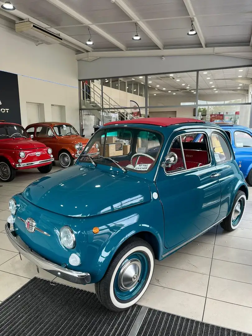 Fiat 500 F Bleu - 2