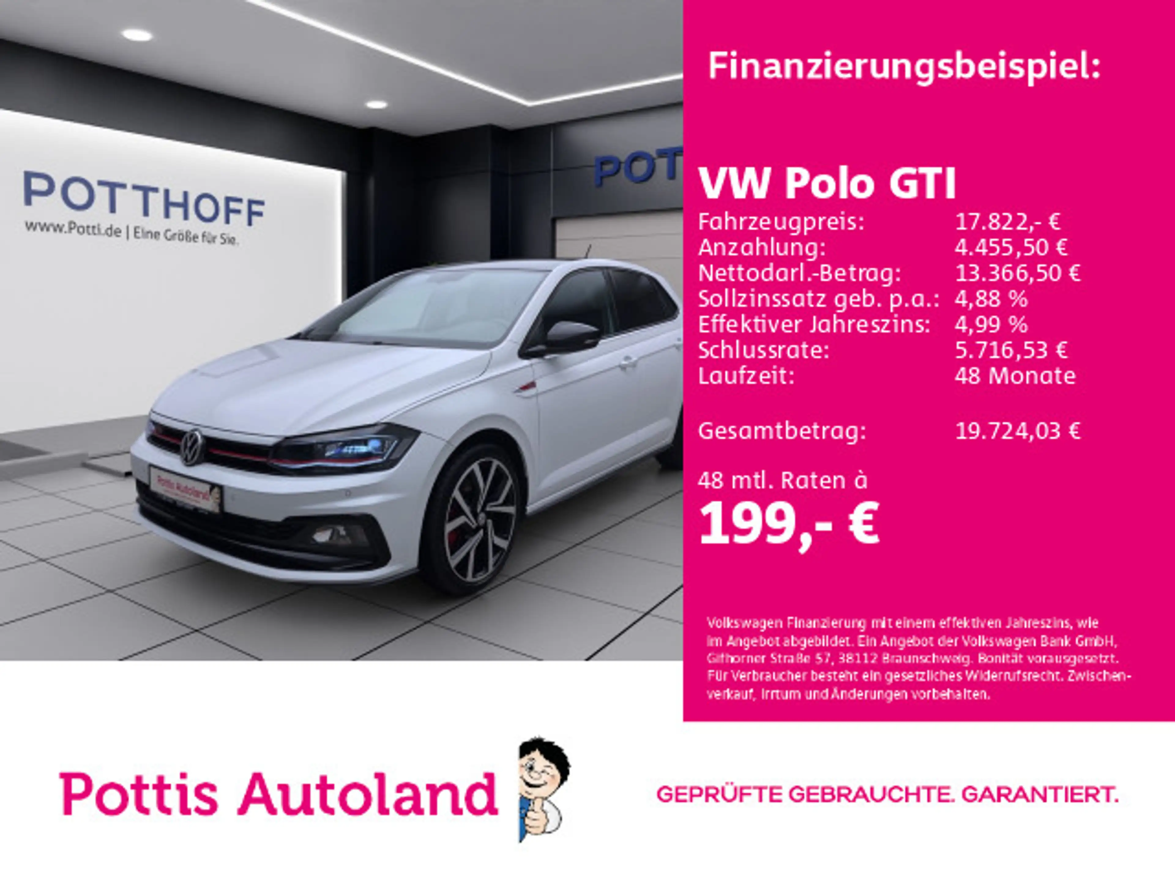 Volkswagen Polo GTI SITZHZG KLIMA PDC LM18 LED
