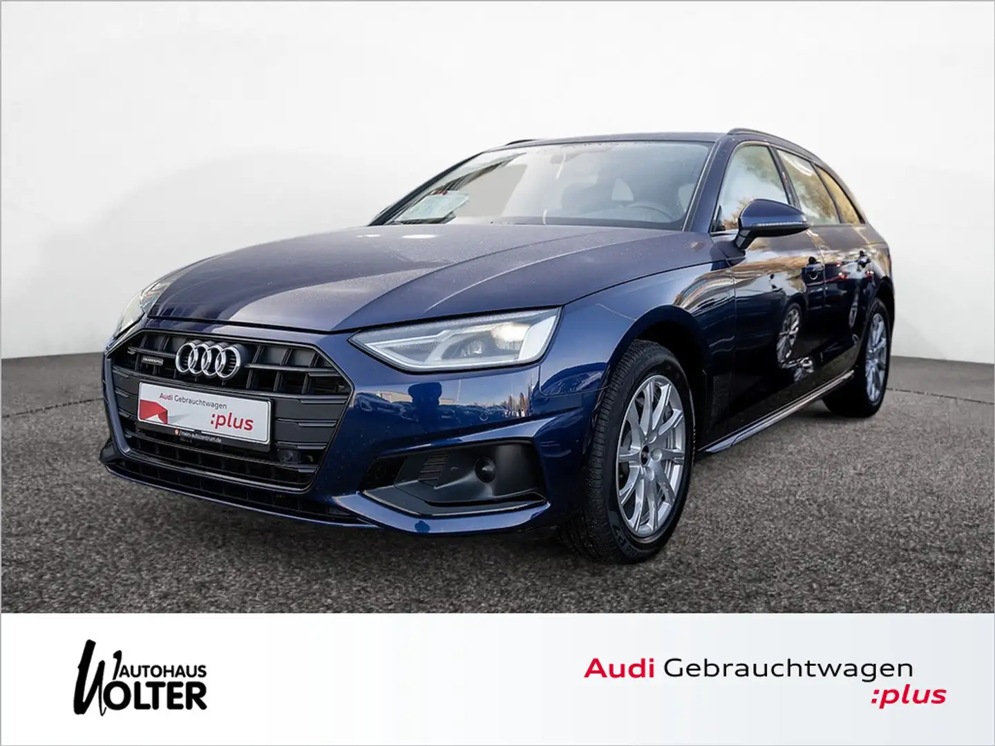 Audi A4 Avant 40 TDI quattro advanced AHK LEDER AC Blau - 1