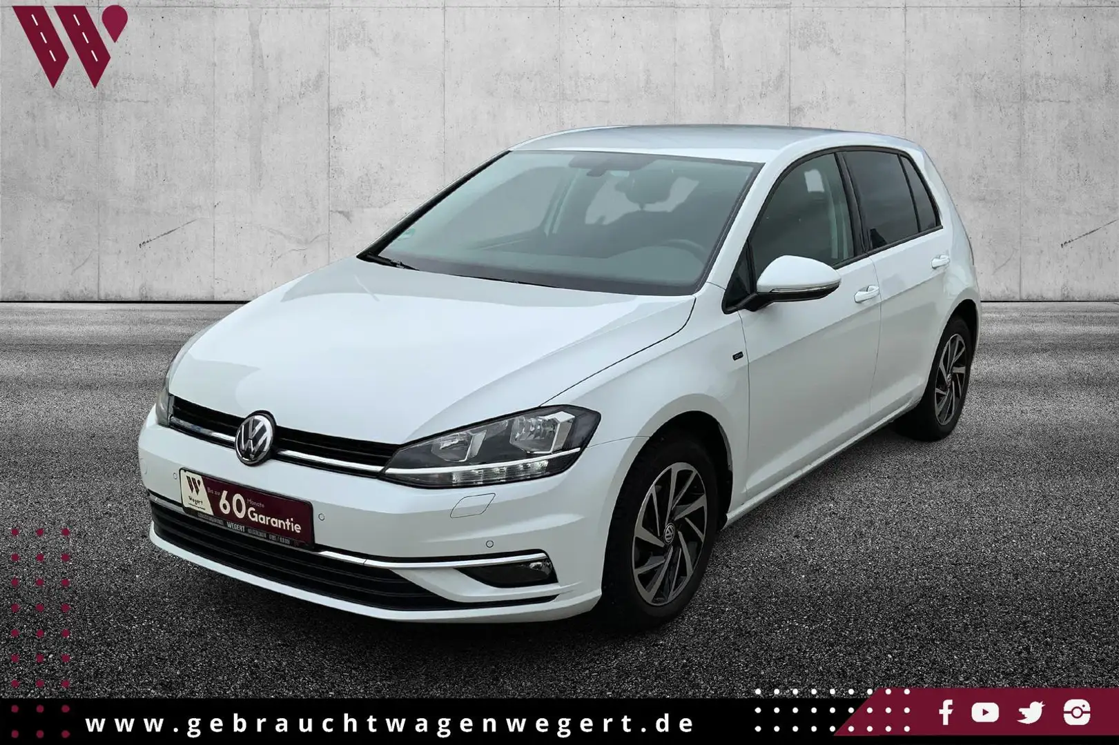Volkswagen Golf Join*NAVI*SITZHEIZUNG*PDC*KLIMA*SCHECKHEFT* Weiß - 1