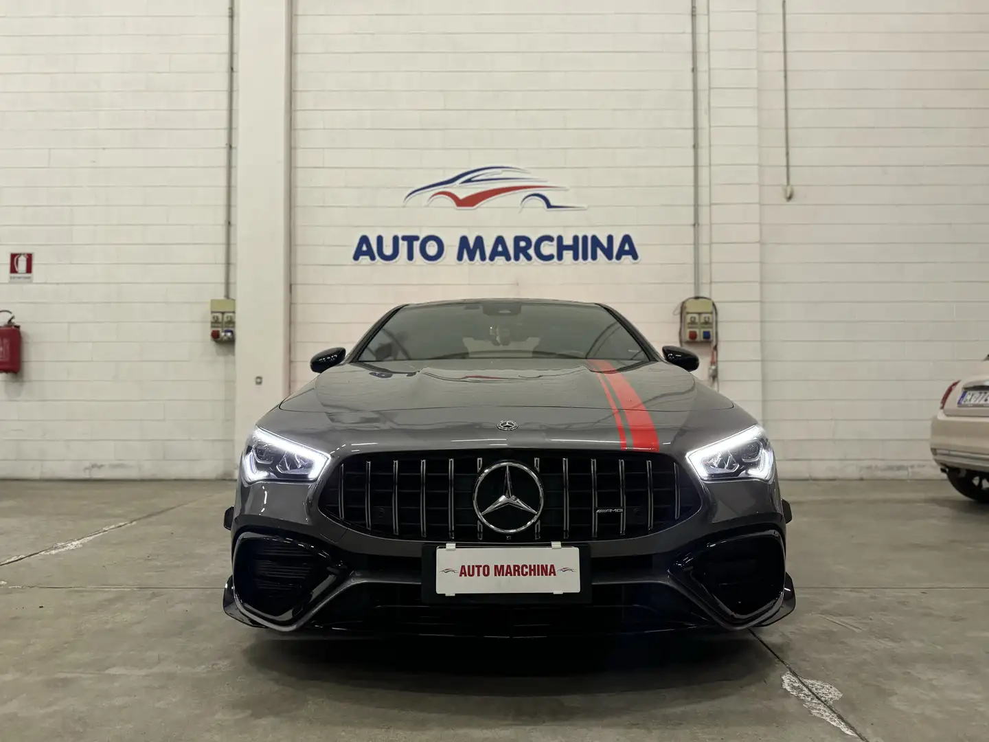Mercedes-Benz CLA 200 Coupe 200 d FULL OPTIONAL TETTO PANO Grigio - 2