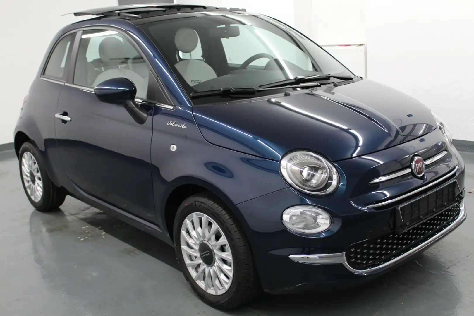 Fiat 500 1.0 Dolcevita SKYDOME+PDC+Apple! Blauw - 2