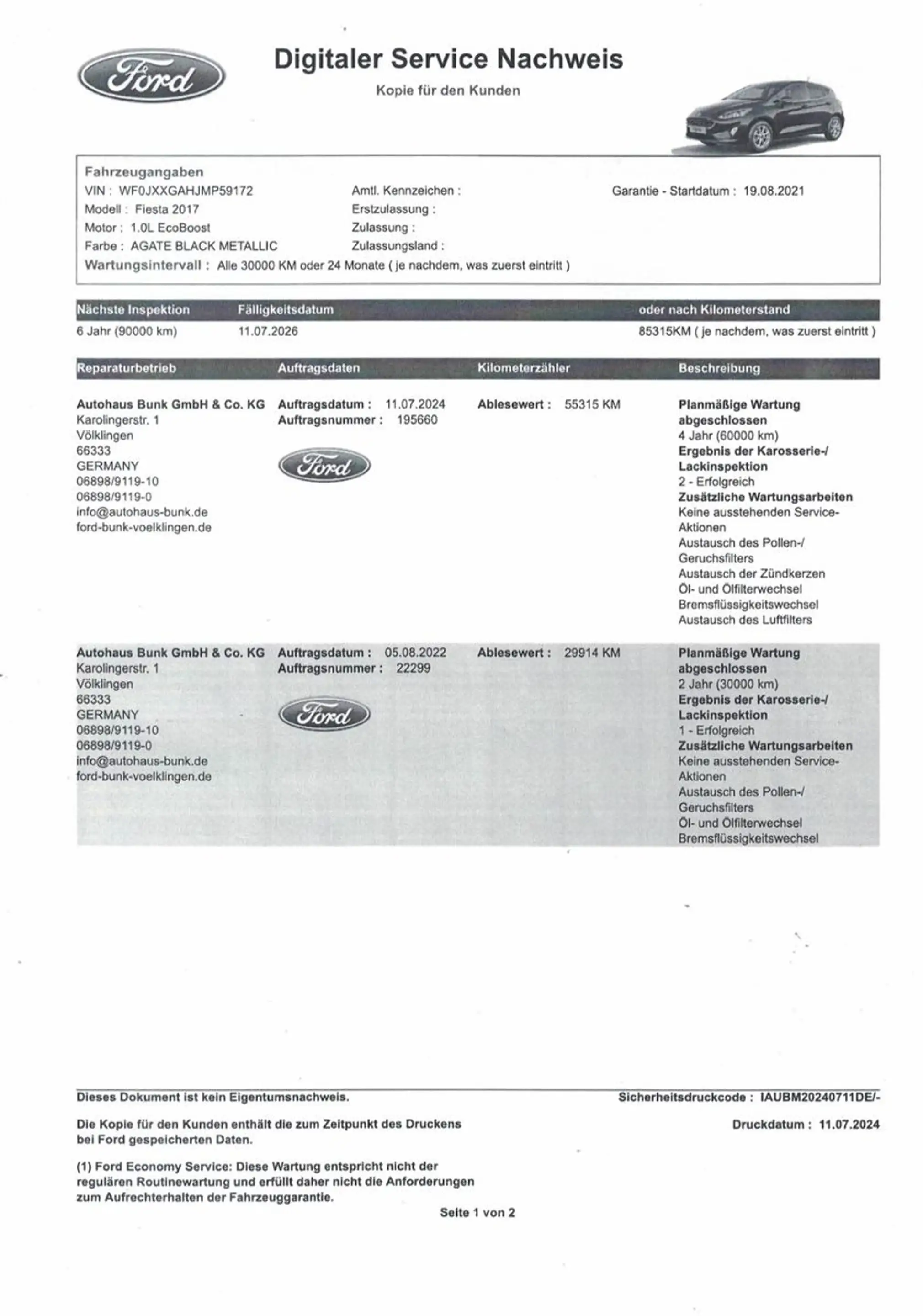 Ford Fiesta 1,0 Aut Navi B&O-Sound AHK SHZ BehWSS PDC — photo 12
