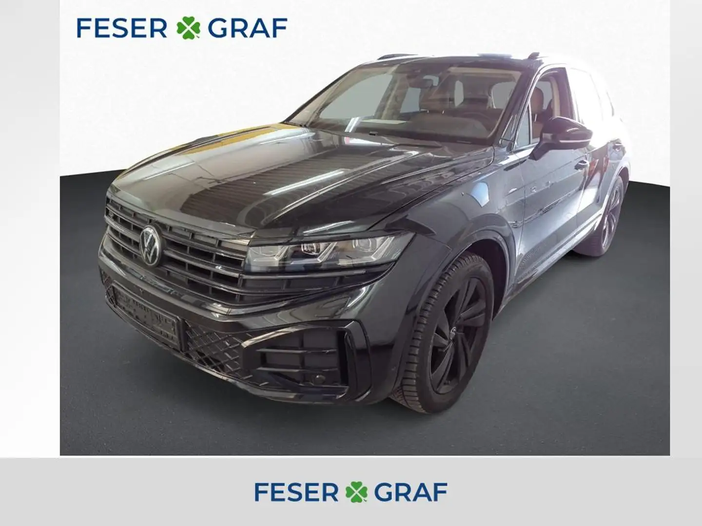 Volkswagen Touareg 3.0 TDI R-Line 4Mot Standh/Pano/Luft/AHK Schwarz - 1