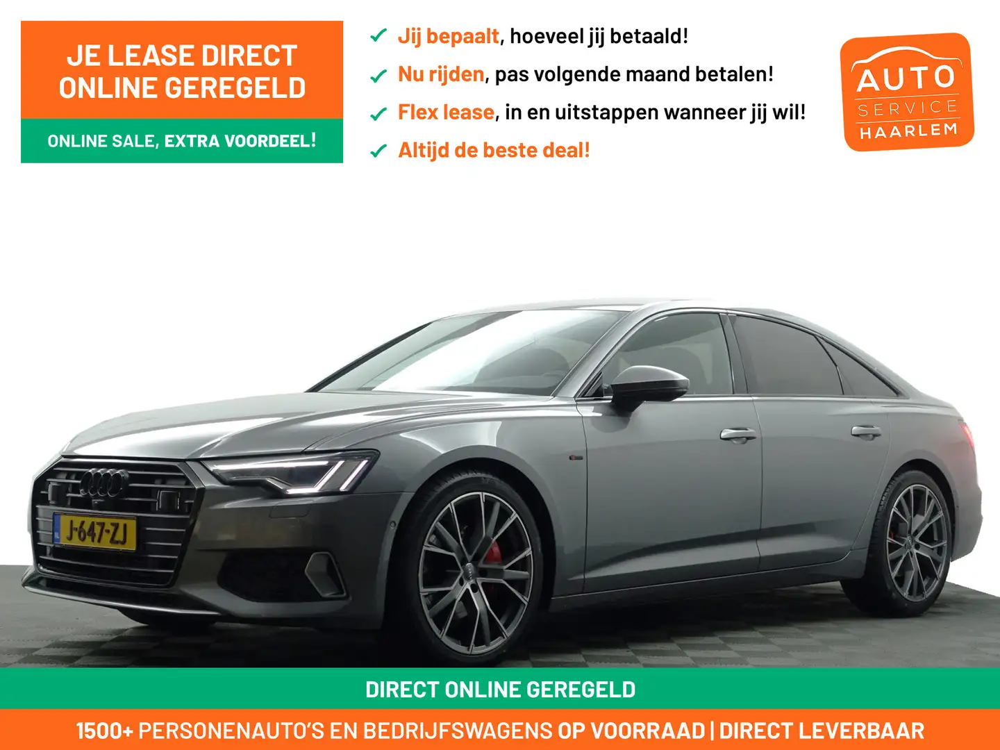 Audi A6 Limousine 45 TFSI S Line Black Optic Aut- Xenon Le Grijs - 1