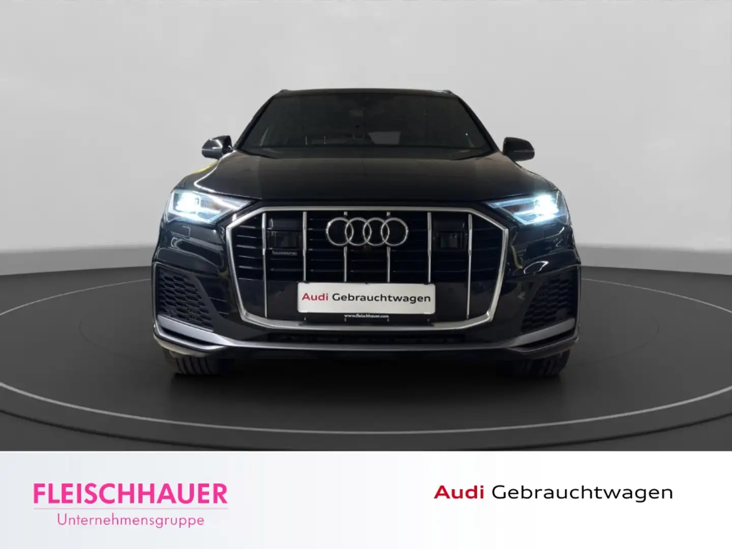 Audi Q7 S line 55 TFSI quattro LED+PANO+ACC+RFK+NAVI+AHK+B Schwarz - 2