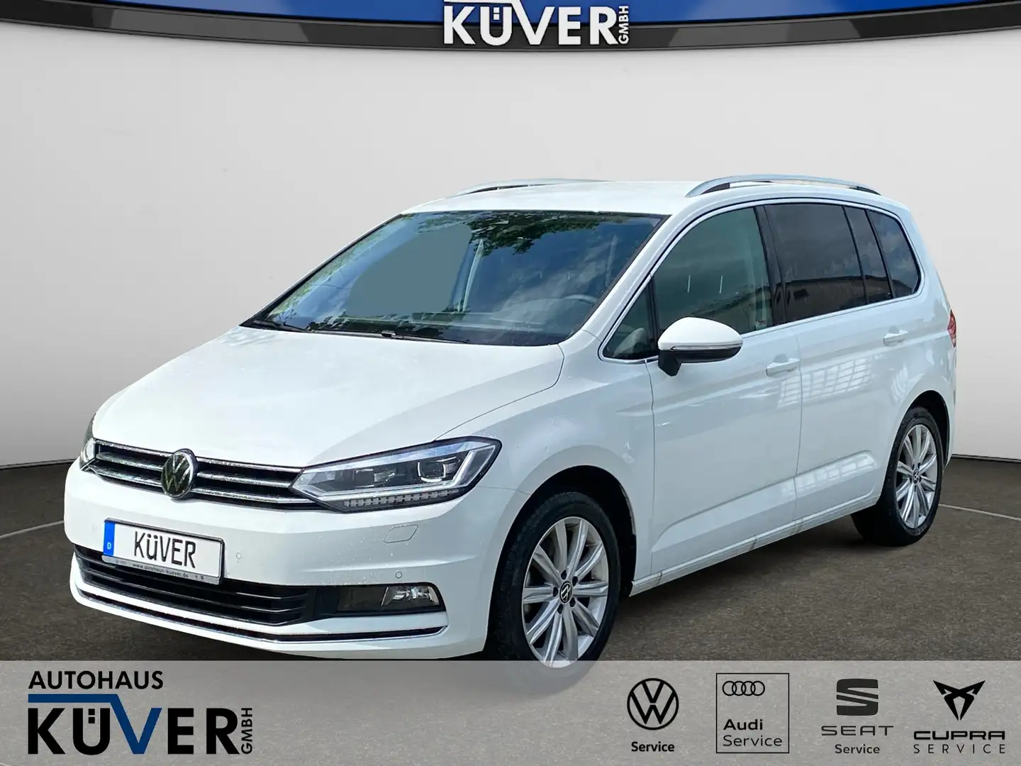 Volkswagen Touran Highline 1,5 TSI DSG Navi+ACC+LED+Shzg. Weiß - 1