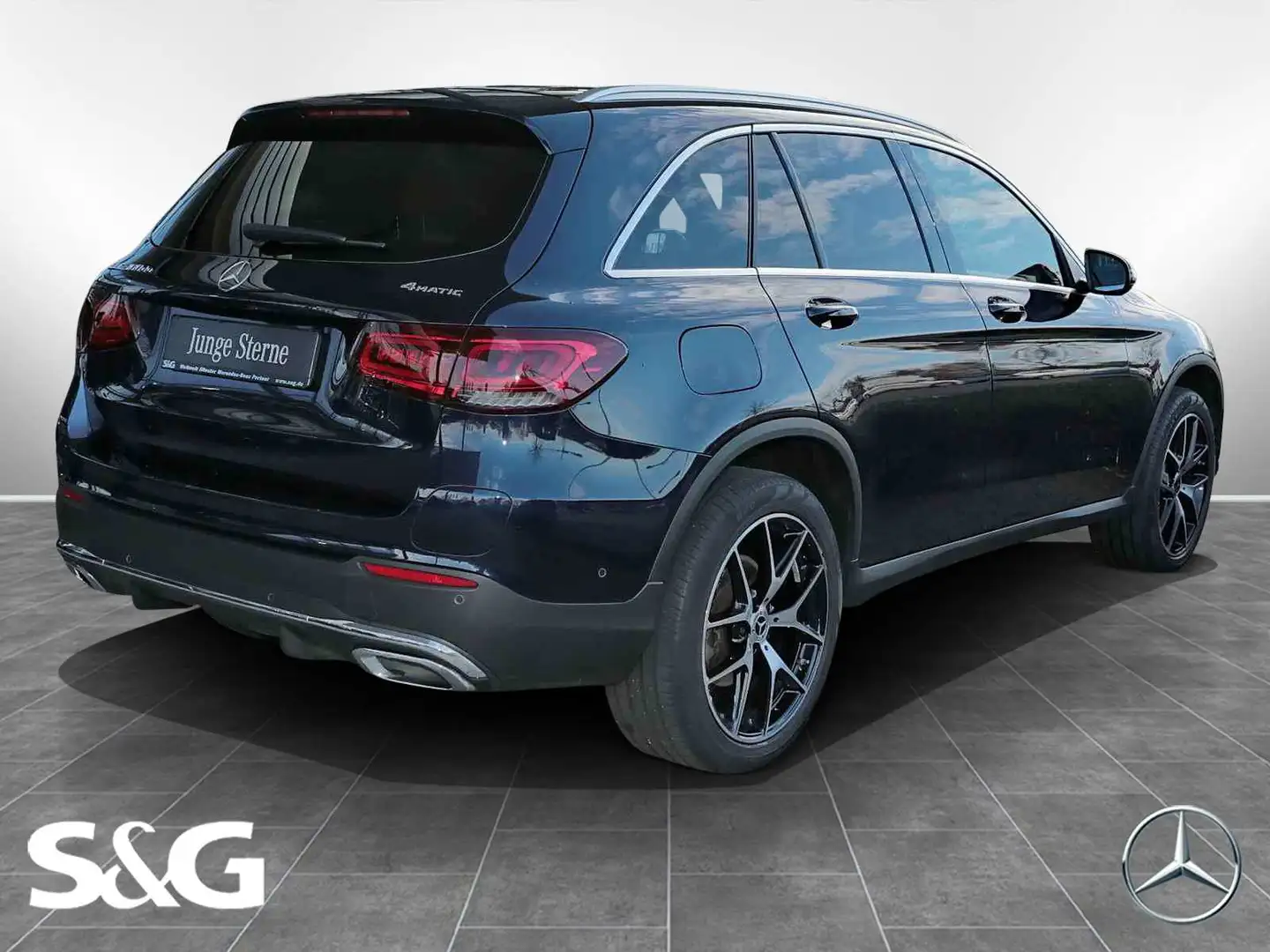 Mercedes-Benz GLC 300 de 4M AMG+KAMERA+AHK+HEAD UP+20 ZOLL Modrá - 2