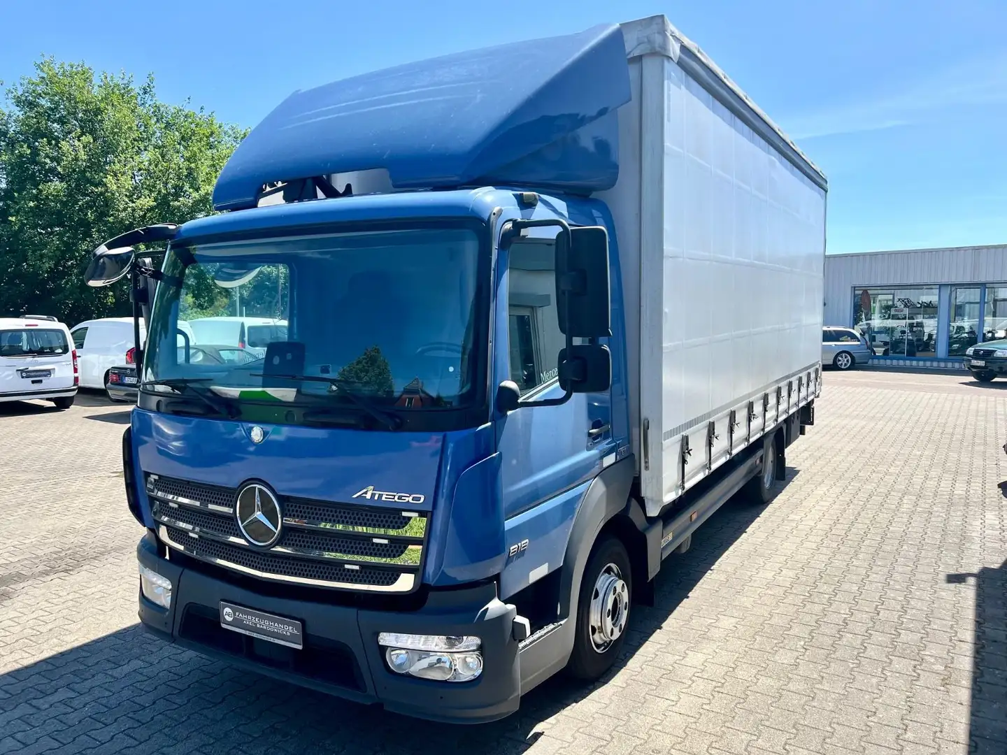 Mercedes-Benz Atego 818 Aut. Pritsche / Plane LBW / Klima Blu/Azzurro - 2