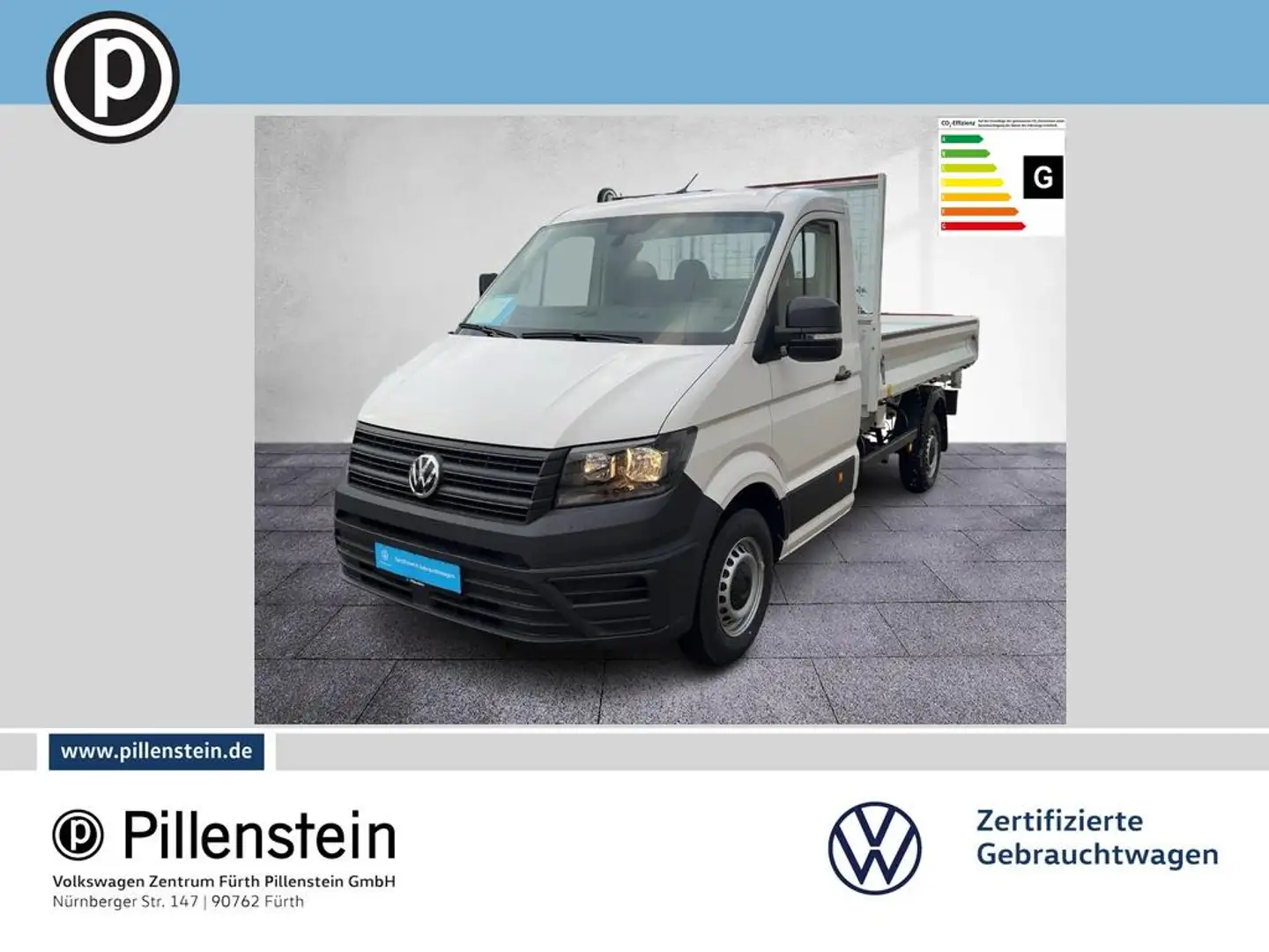 Volkswagen Crafter 35 EIKA 3 Seiten Kipper KLIMA 3SITZE Weiß - 1