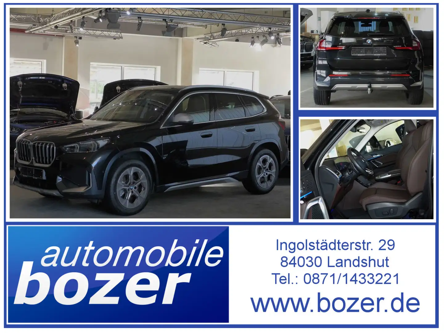 BMW X1 23d x-Line AHK,Leder,Kamera,Abstandstempomat Schwarz - 1