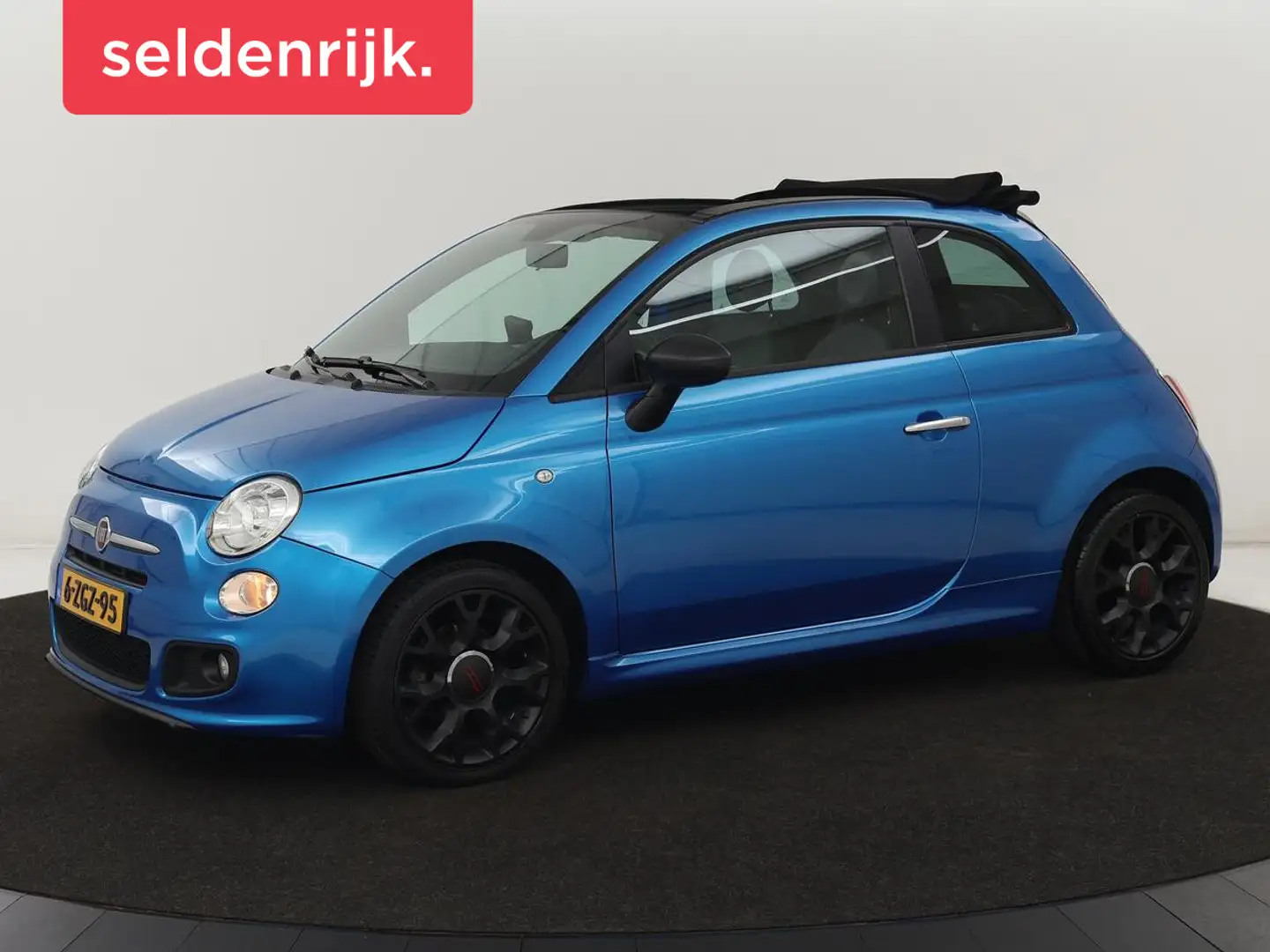 Fiat 500C 0.9 TwinAir Turbo 500S | Camera | Vouwdak | Climat Bleu - 1