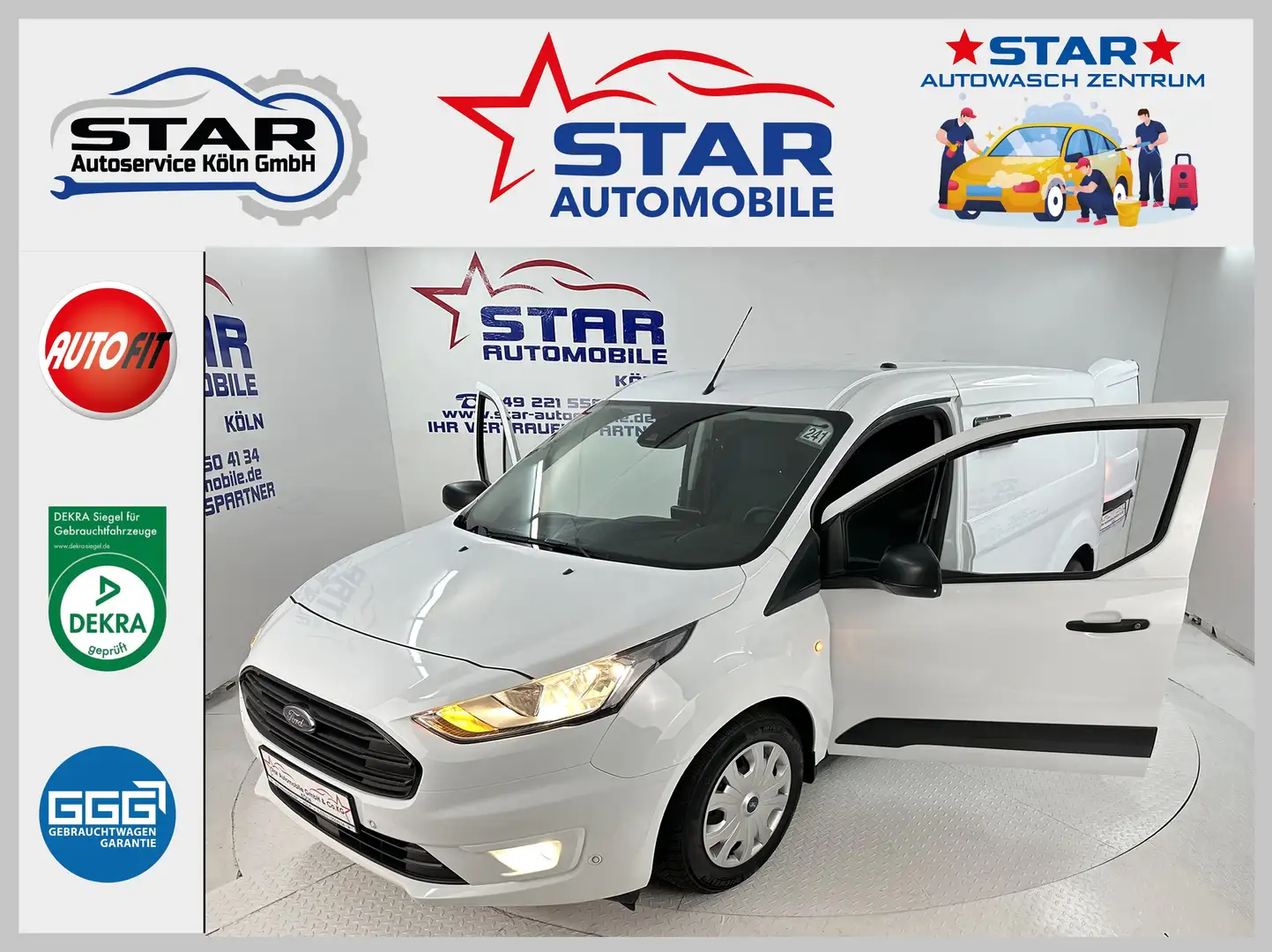 Ford Transit Connect Ford Transit Connect T240 L2 1,5 EcoBlue 74KW*NAVI Weiß - 1