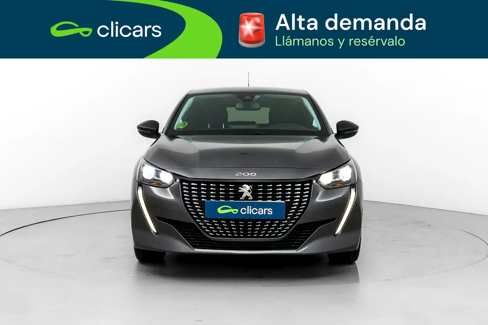Peugeot 208 1.2 Puretech S&S Allure Pack 100 Gris - 2