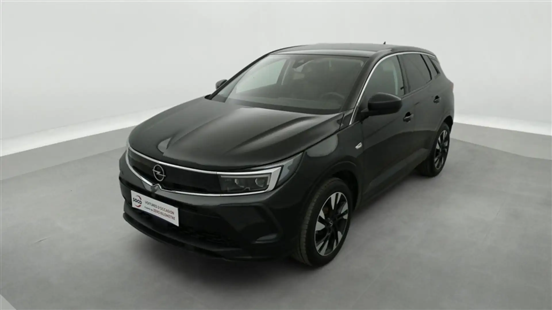 Opel Grandland 1.5 Turbo D Elegance AT8 NAVI / FULL LED / S-CUIR Zwart - 1