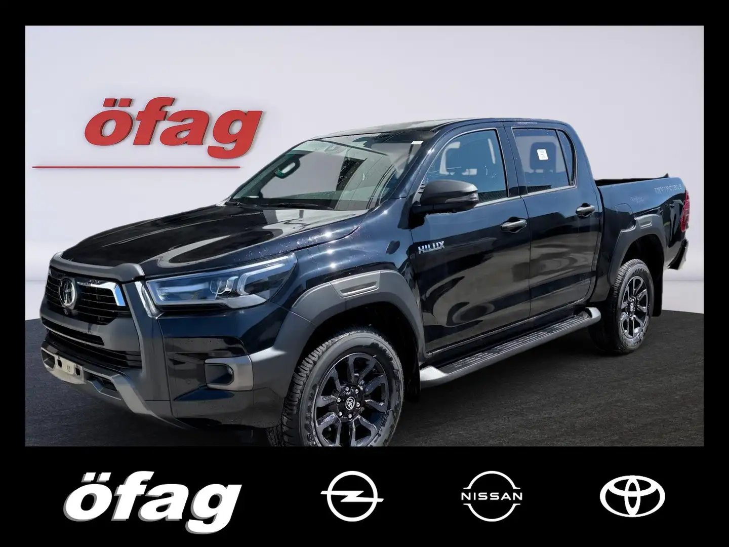 Toyota Hilux DK Invincible 4WD 2.8 D-4D MHEV Aut. Schwarz - 1
