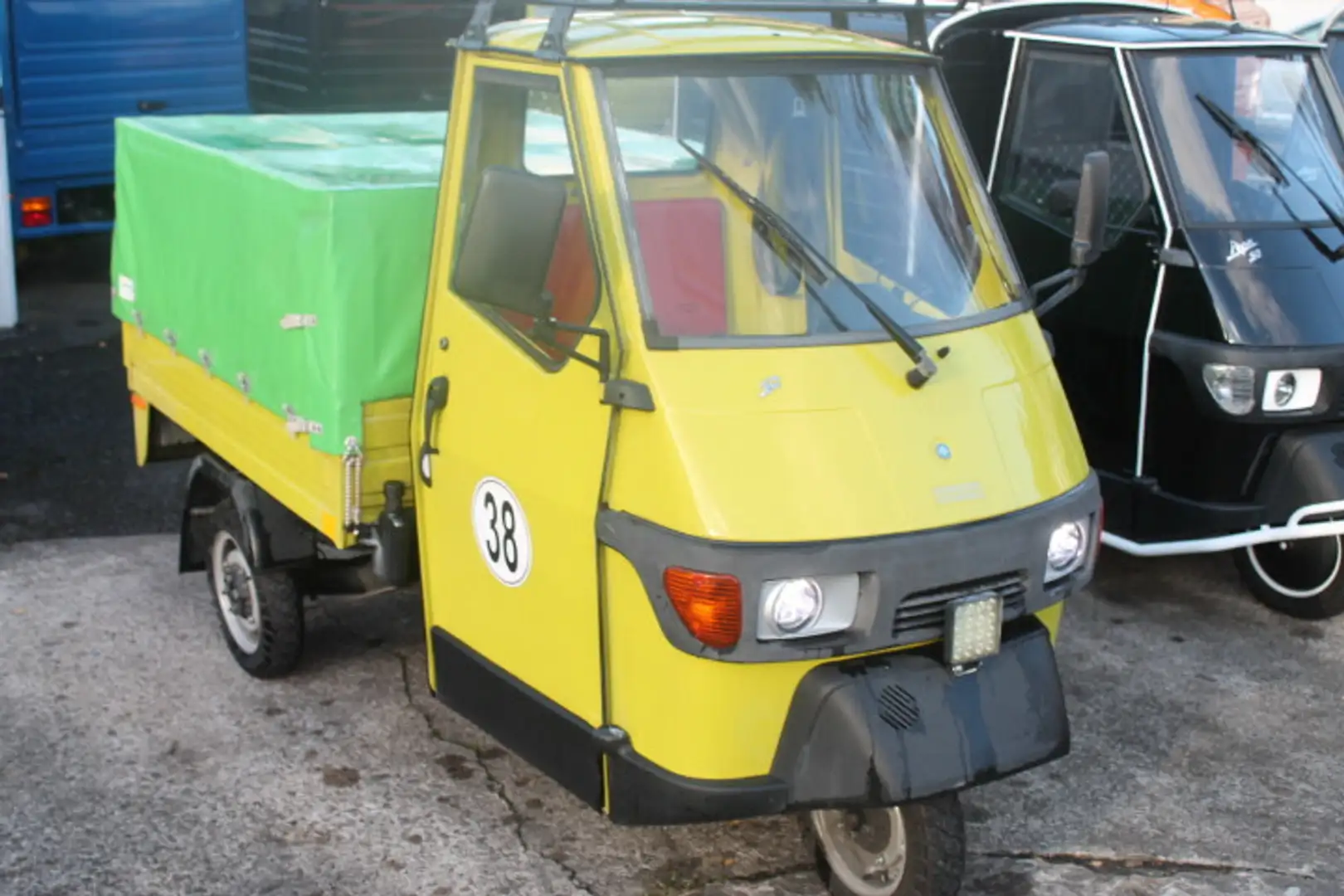 Piaggio Ape 50 Pritsche mit PLANE + LED SOFORT !!! Giallo - 1