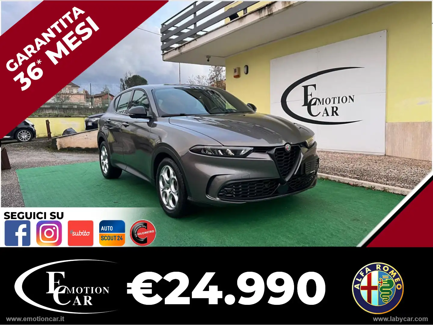 Alfa Romeo Tonale 1.5 130CV MHEV DDCT7 - 2022 Сірий - 1