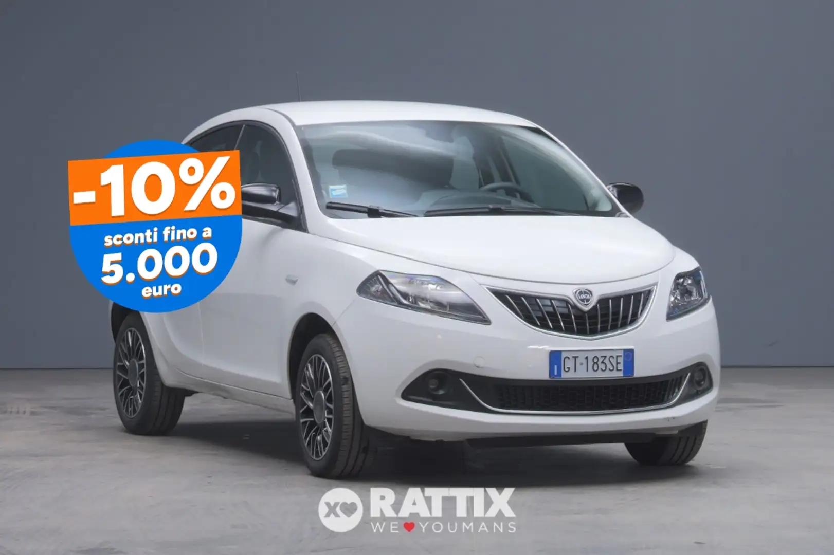 Lancia Ypsilon 1.0 Firefly Hybrid 70CV Platino Bianco - 1