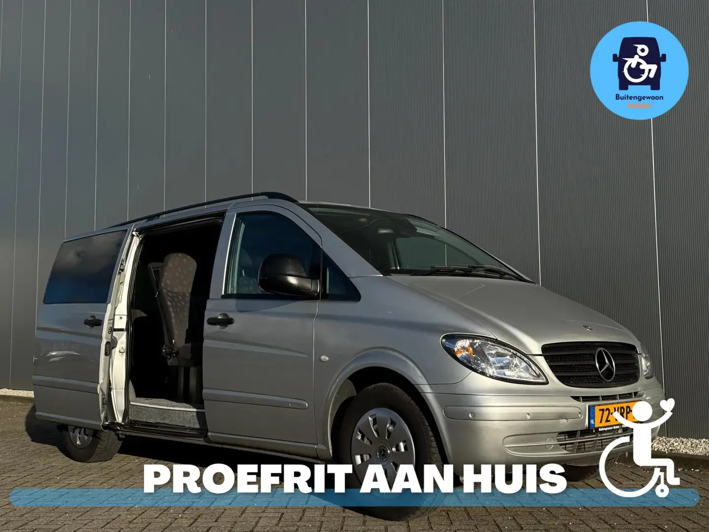 Mercedes-Benz Vito V6 3.0 120 CDI Rolstoelbus Lengte2 Airco (luxe) Argent - 2