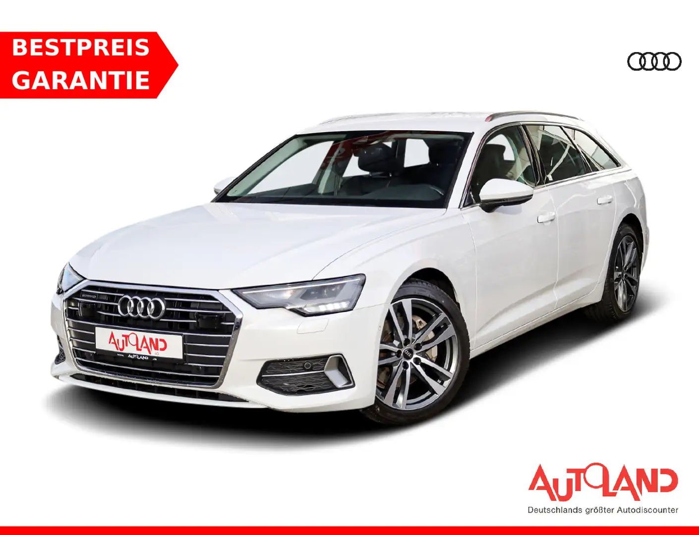 Audi A6 Avant 45 3.0 TDI quattro LED Navi ACC Leder Blanc - 1