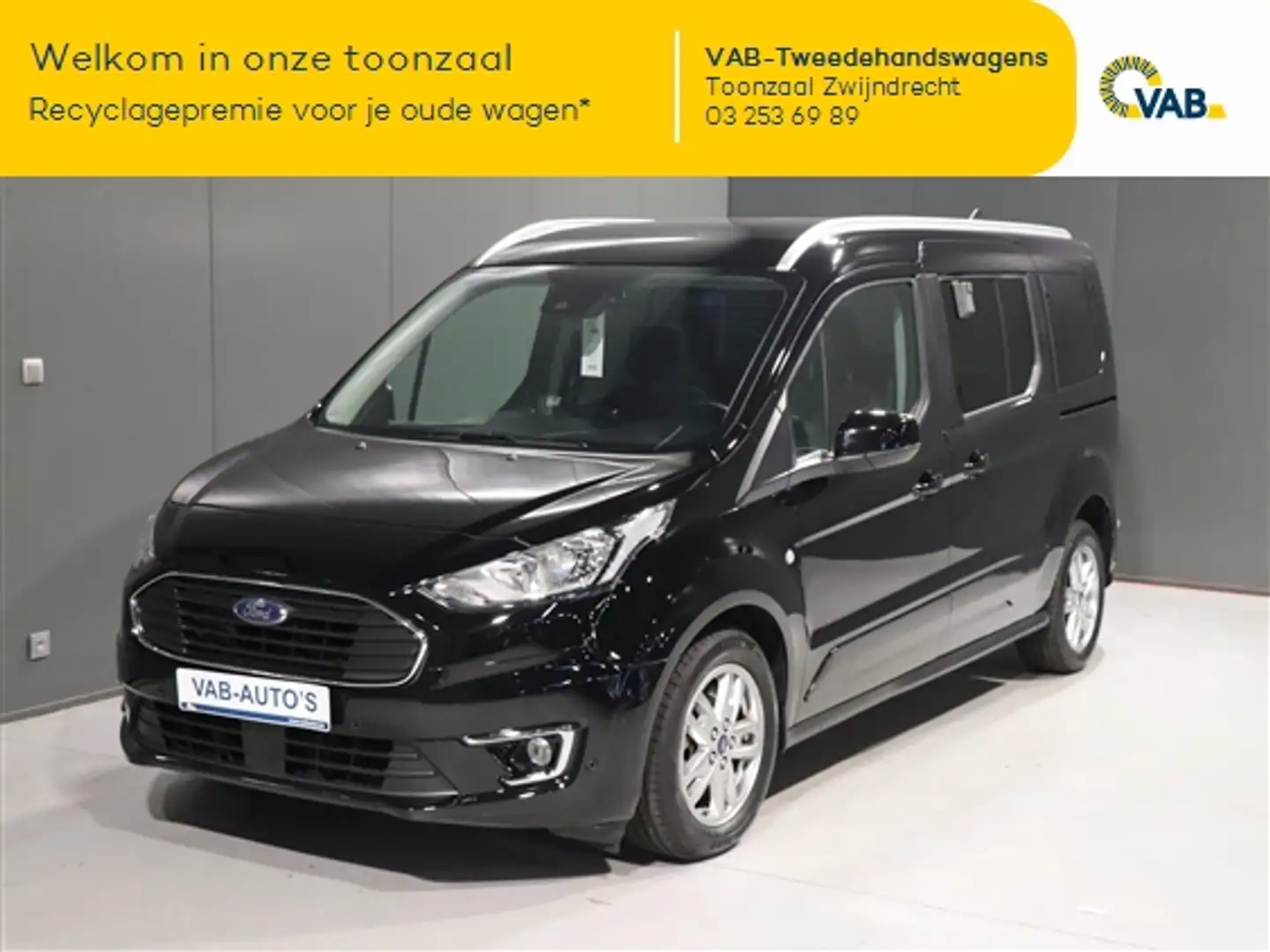 Ford Tourneo Connect TITANIUM 7 PL. Nav Dab Camera Pano dak Cruise Cont Fekete - 1
