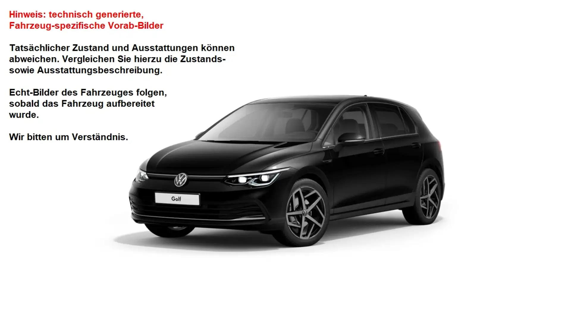 Volkswagen Golf Style Schwarz - 1