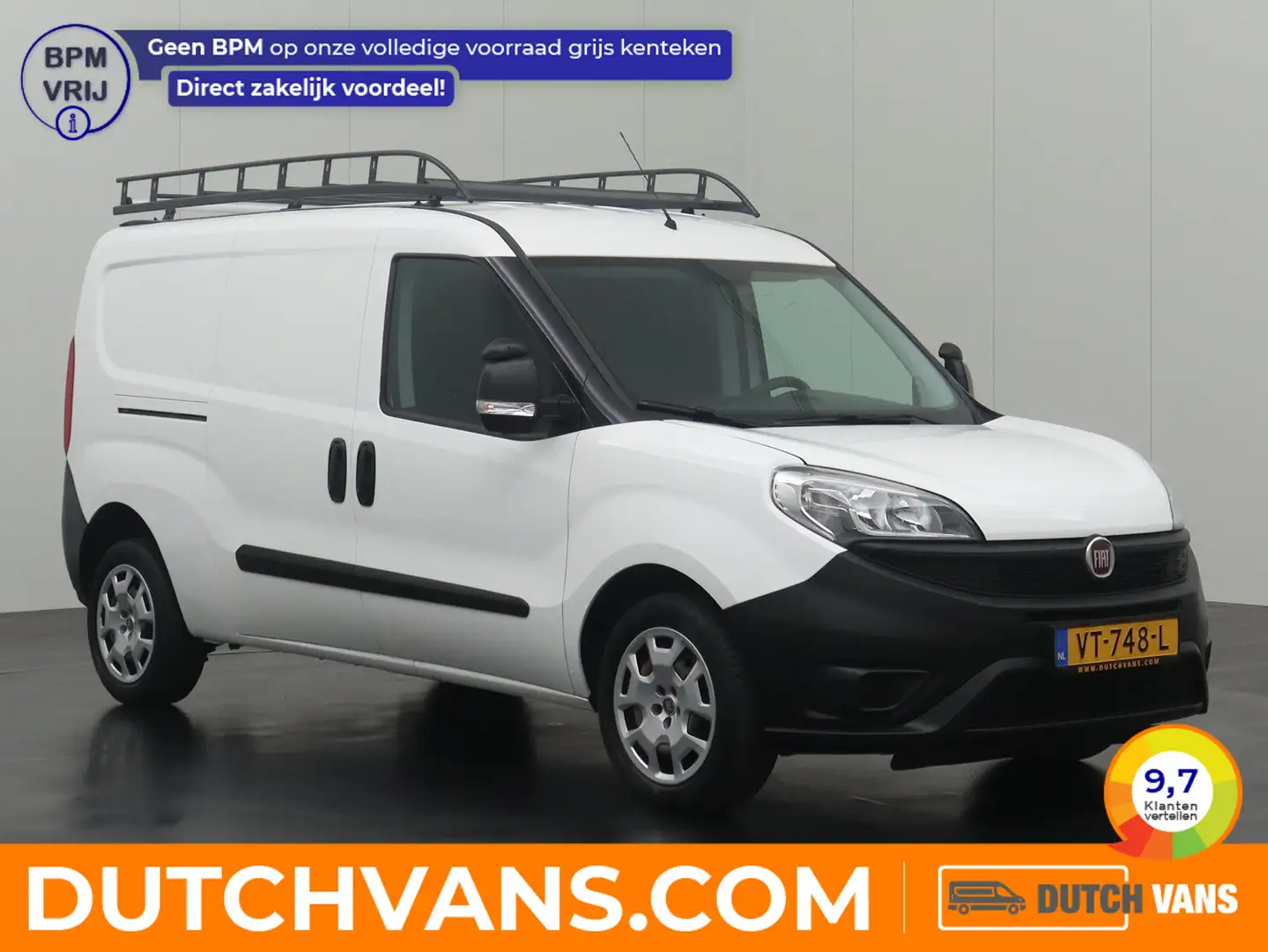 Fiat Doblo Cargo 1.3MJ 90PK Maxi Lang | Imperiaal | Trekhaak Wit - 1
