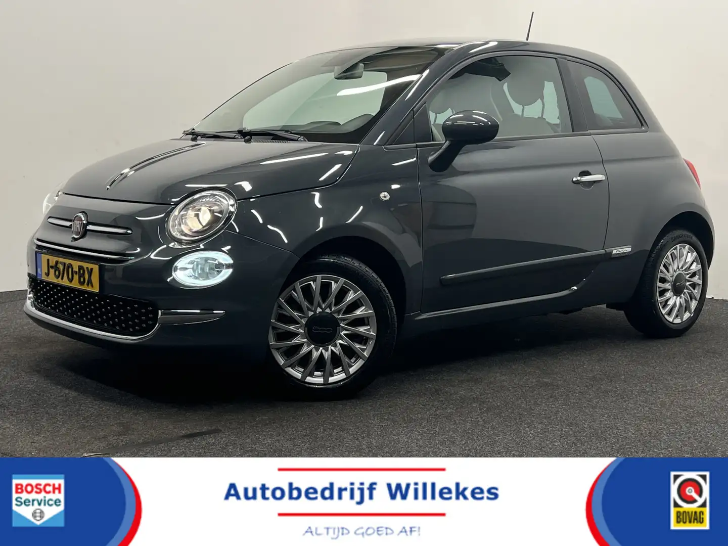 Fiat 500 1.0 Hybrid Lounge | NAVI | PARKEERSENSOREN | CARPL Grau - 1
