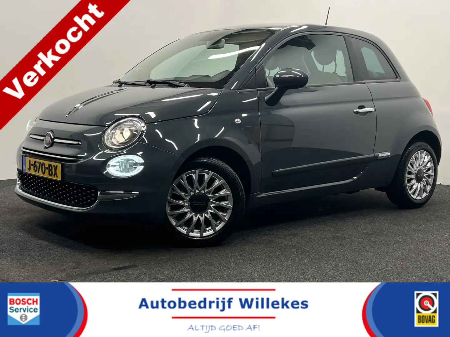 Fiat 500 1.0 Hybrid Lounge | NAVI | PARKEERSENSOREN | CARPL Grijs - 1