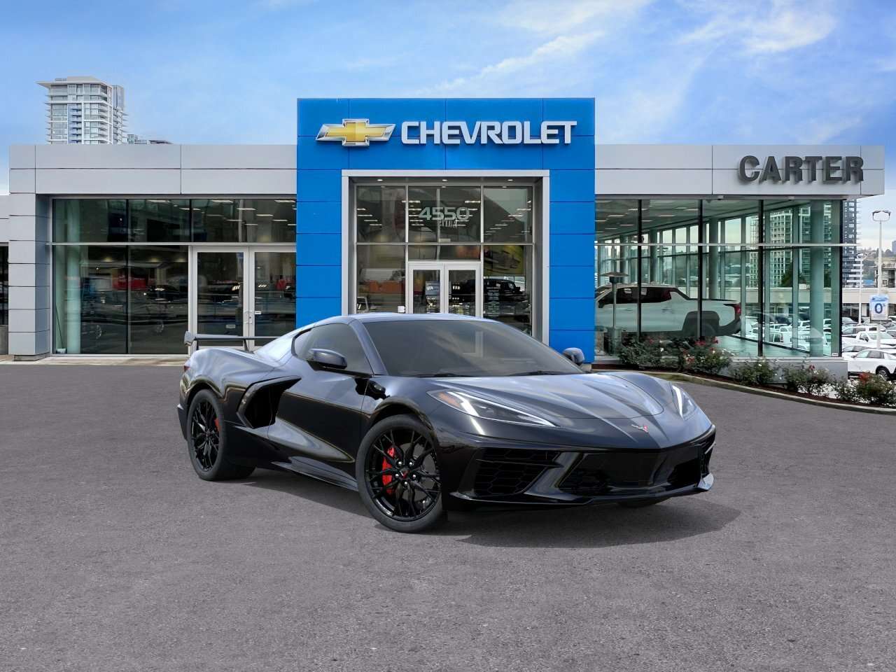 Black 2027 Chevrolet Corvette Coupe Rear-Wheel Drive 8-Speed Automatic