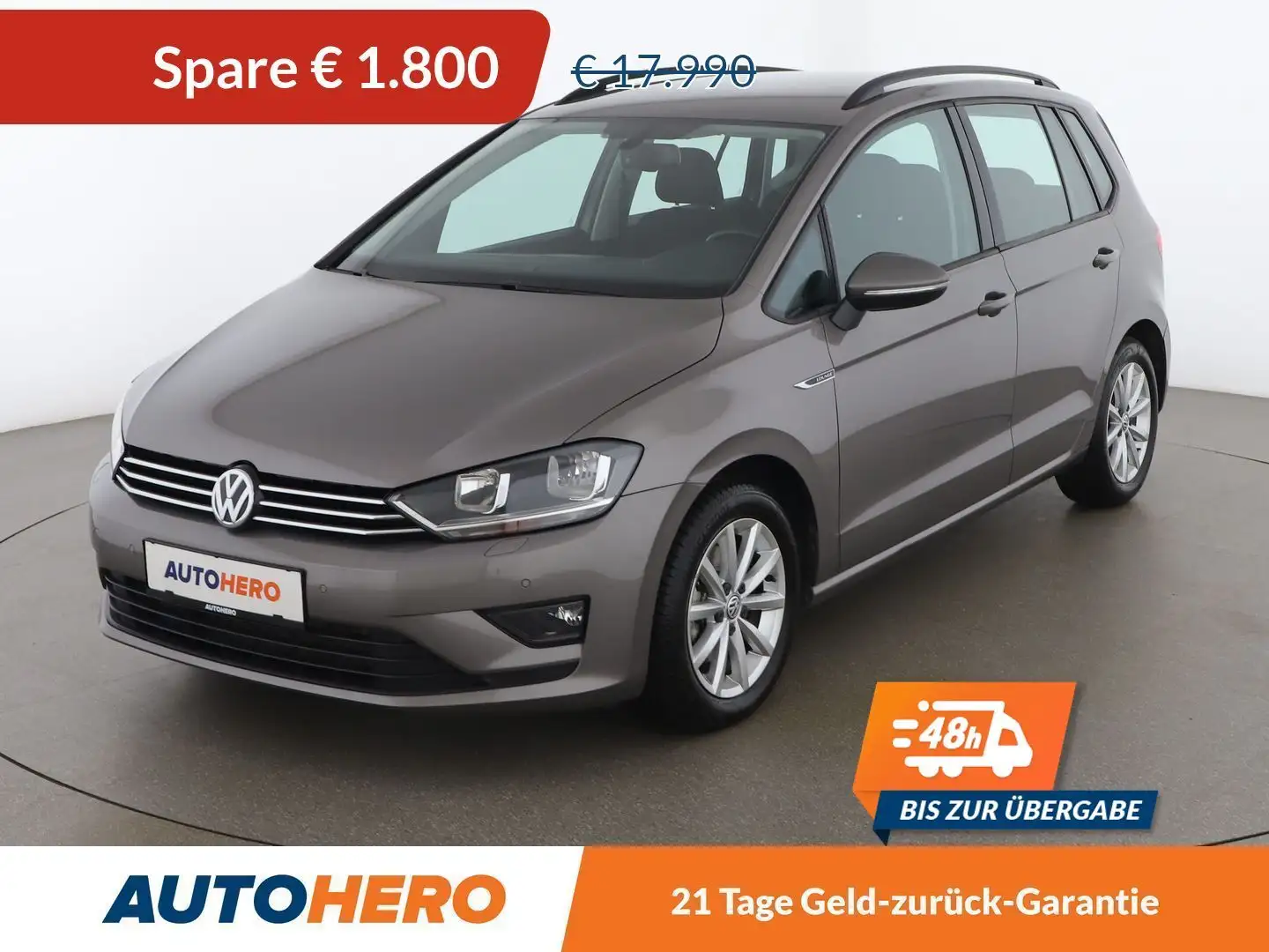 Volkswagen Golf Sportsvan 2.0 TDI Comfortline BlueMotion Tech Aut. *CAM* Grau - 1