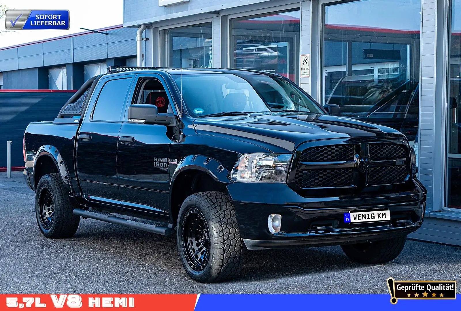 Dodge RAM 1500 SLT 5,7l,Höher,Sportauspuff,LED,LA Chanti Schwarz - 1
