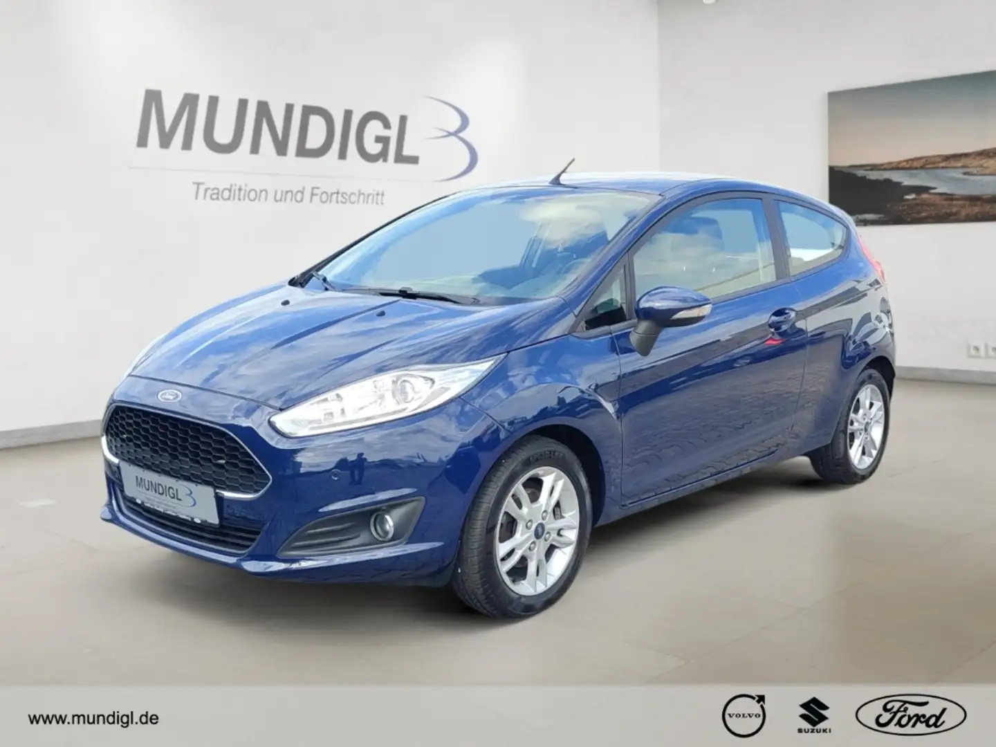 Ford Fiesta Trend 1.25 Klima PDC R FSE CD USB eFH eAS Bleu - 1