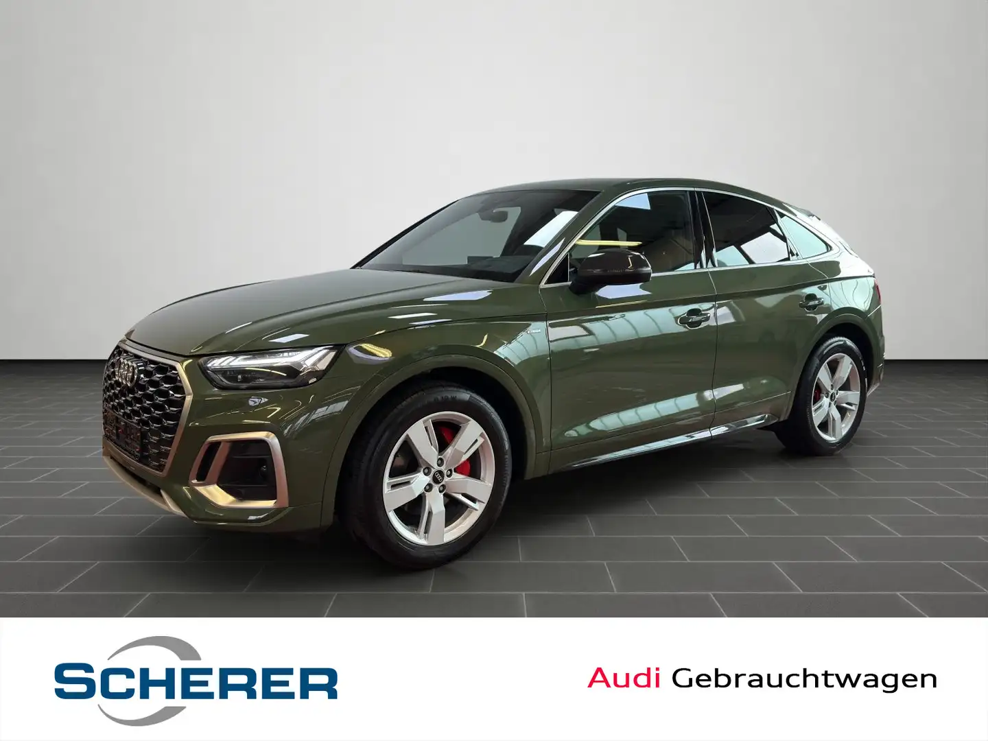 Audi Q5 S line 40 TDI quattro *Matrix*Busin Grün - 1