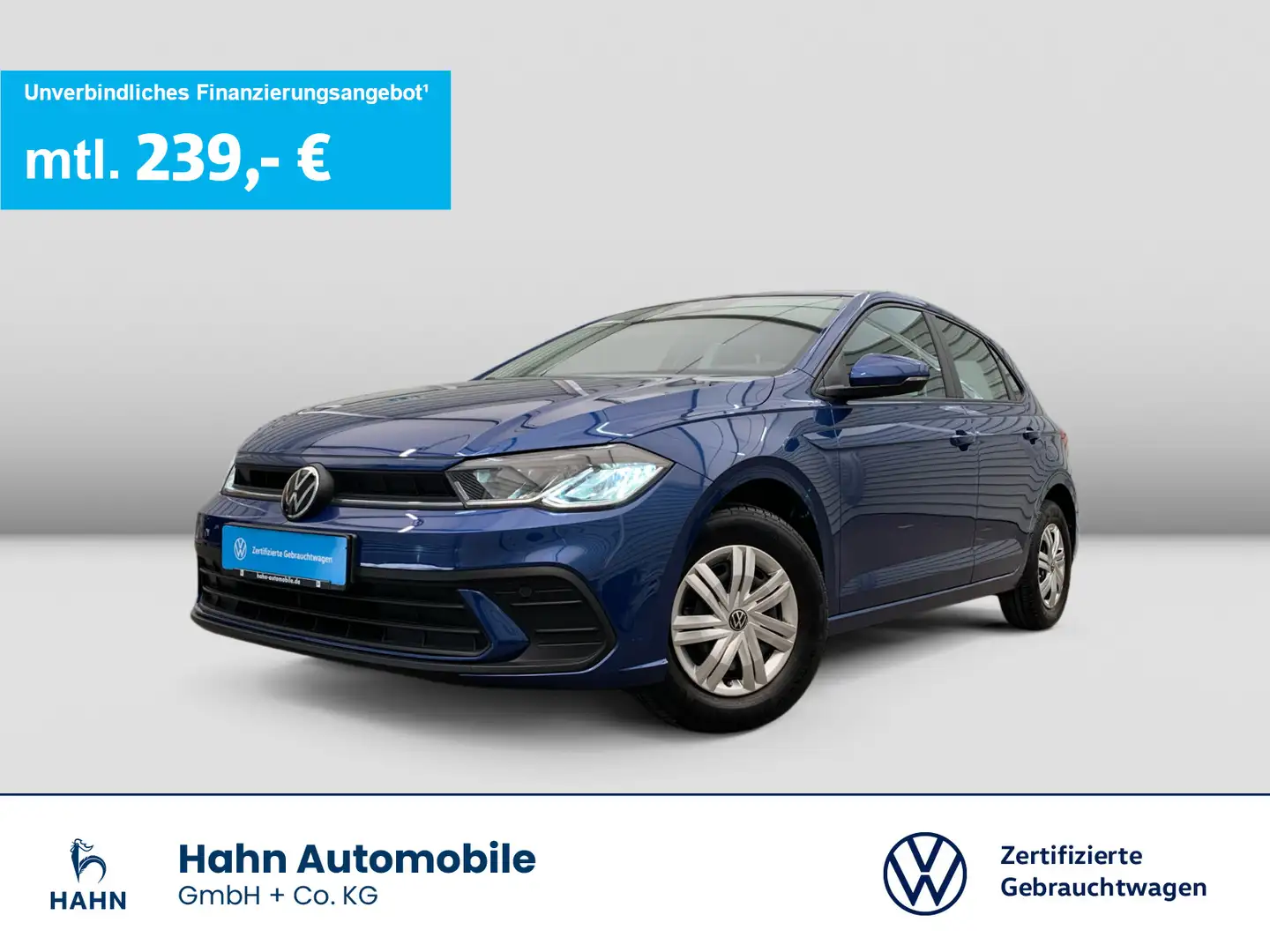Volkswagen Polo 1.0 Fresh LED Bluetooth Klima Radio ZV Blau - 1