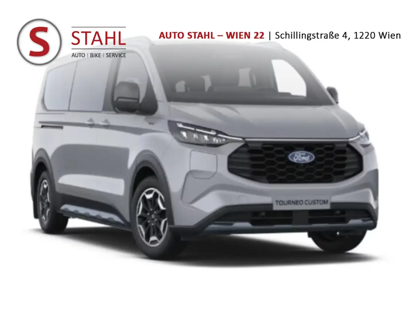 Ford Tourneo Custom Bus 2.5 PHEV 340 L1H1 FWD Active Aut. Grau - 1