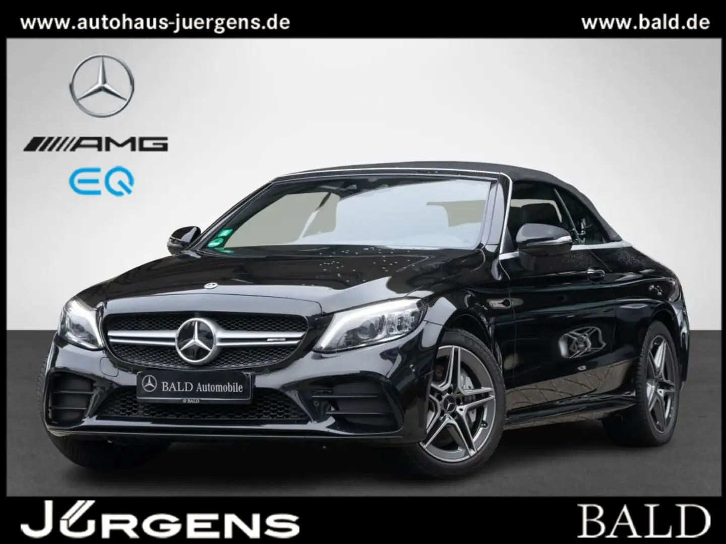 Mercedes-Benz C 43 AMG 4MATIC Cabriolet AMG-Sport+Burm+Distr Schwarz - 1