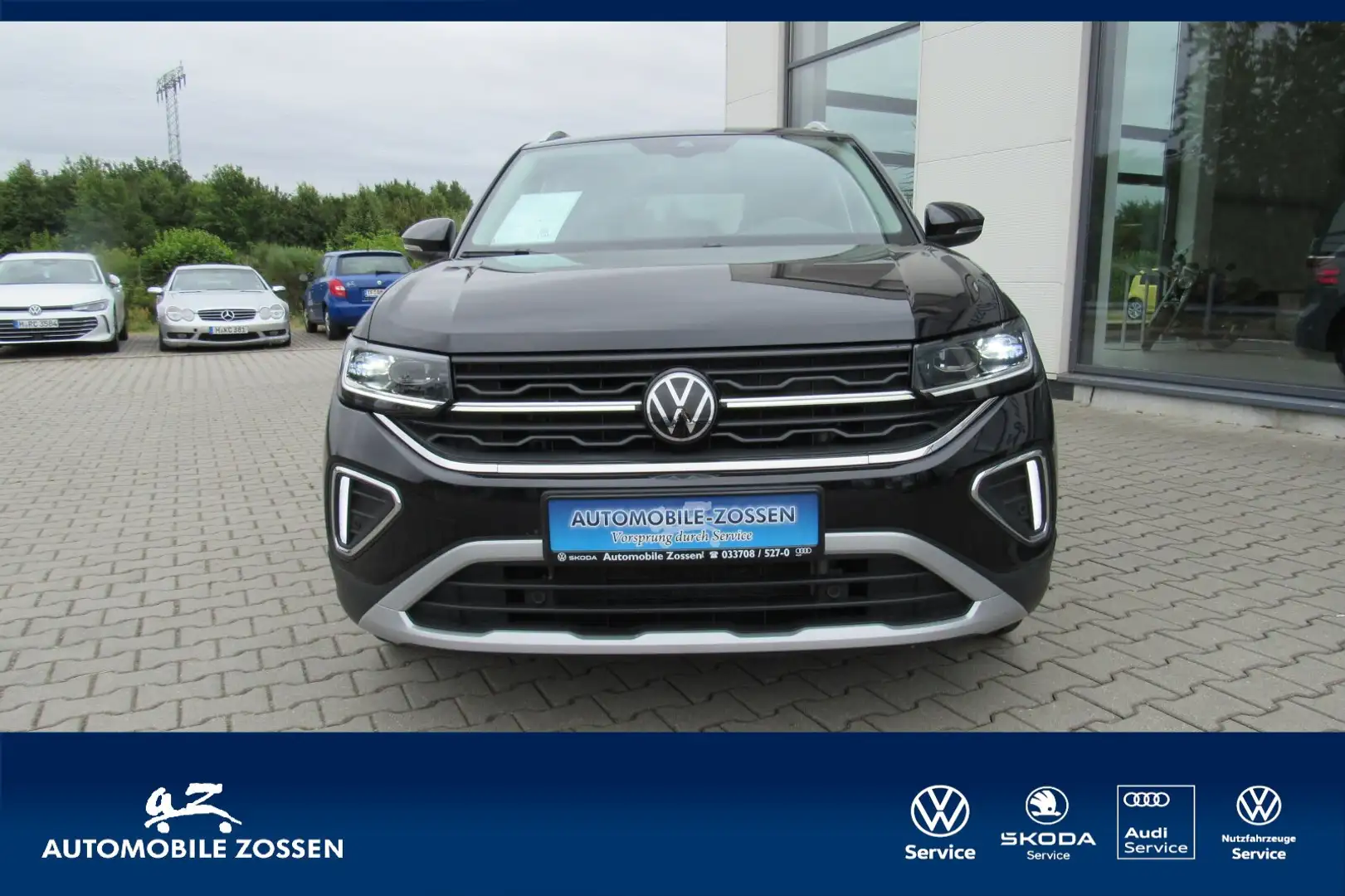 Volkswagen T-Cross T-Cross 1.0 TSI Style Navi/Autom./Klima/LED/eFH. Zwart - 1