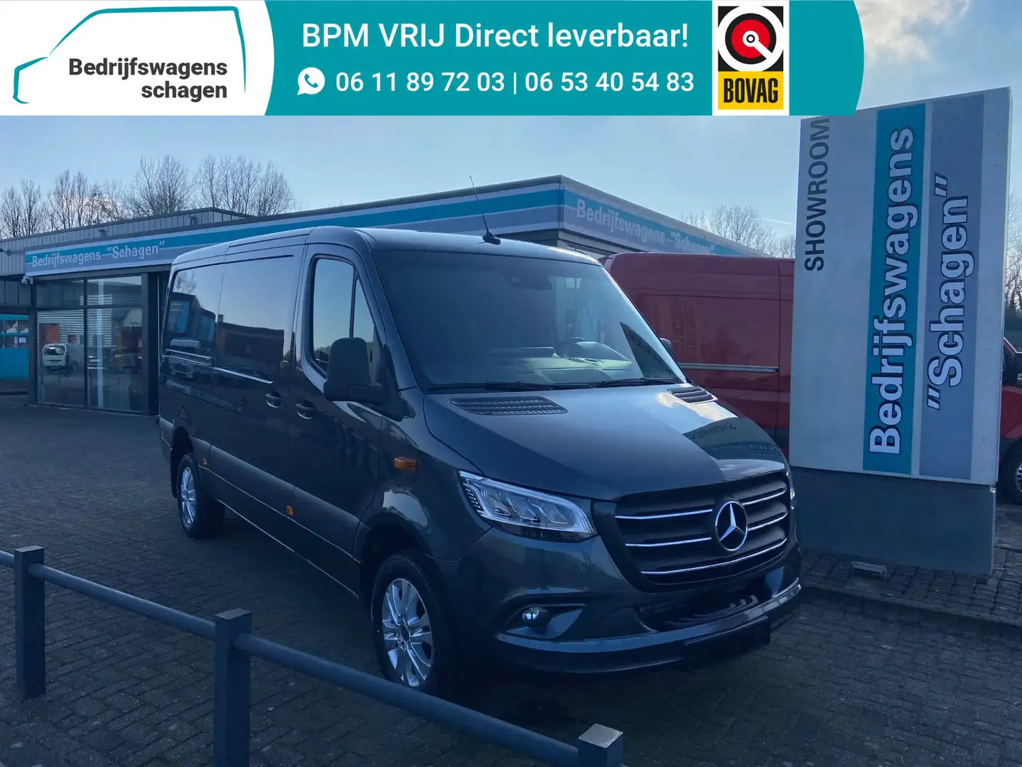 Mercedes-Benz Sprinter 319 CDI L2H1 Elec. Schuifdeur | 360° Camera | DISt Grijs - 1