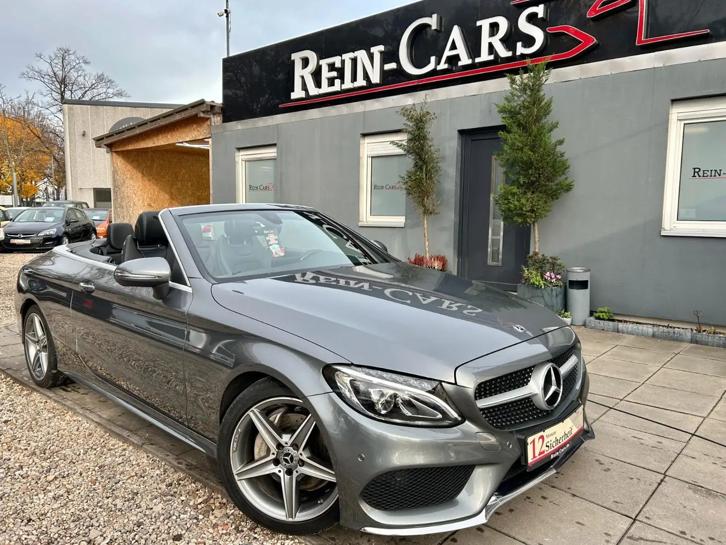 Mercedes-Benz C 220 d Cabrio AMGline/KAMERA/LED/ALCANTARA/EURO6 Grau - 1