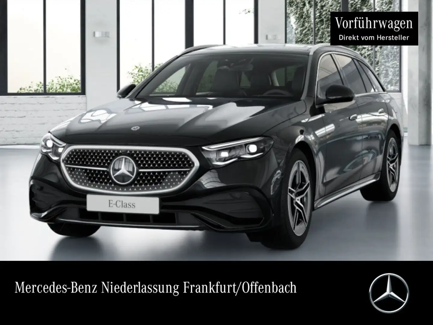 Mercedes-Benz E 300 e T Hybrid Edition AMG-Line Fahrass 360° AHK Schwarz - 1