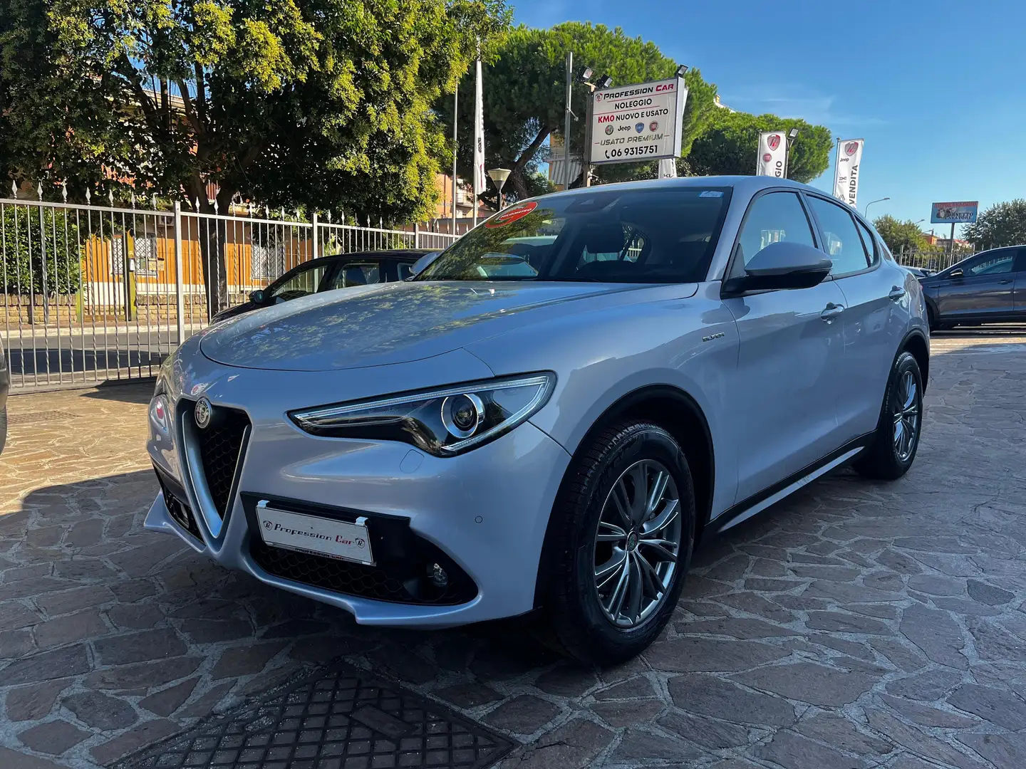 Alfa Romeo Stelvio Stelvio 2.2 t Sport tech rwd 160cv auto Silber - 1