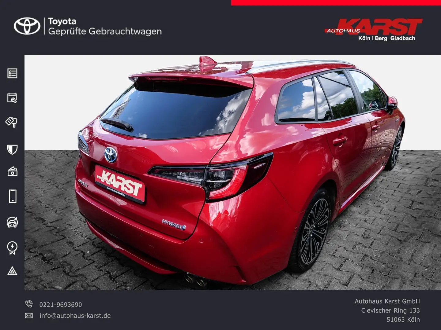 Toyota Corolla Touring Sports Hybrid Red - 2