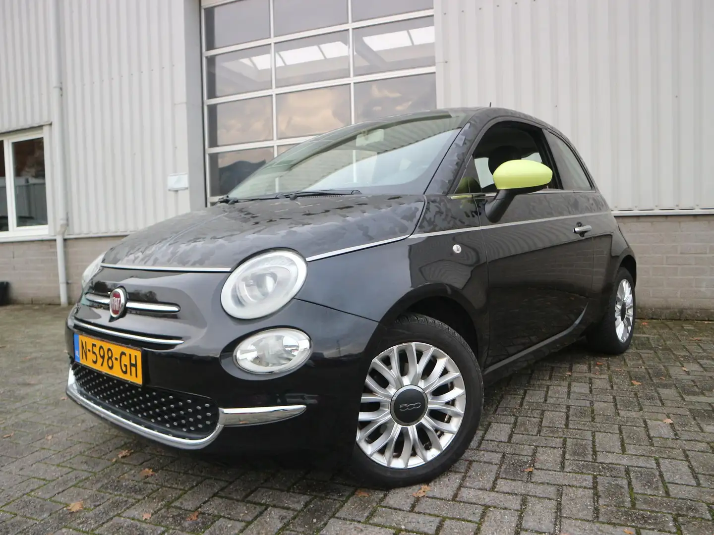 Fiat 500 1.2 Lounge Second Skin Zwart - 2