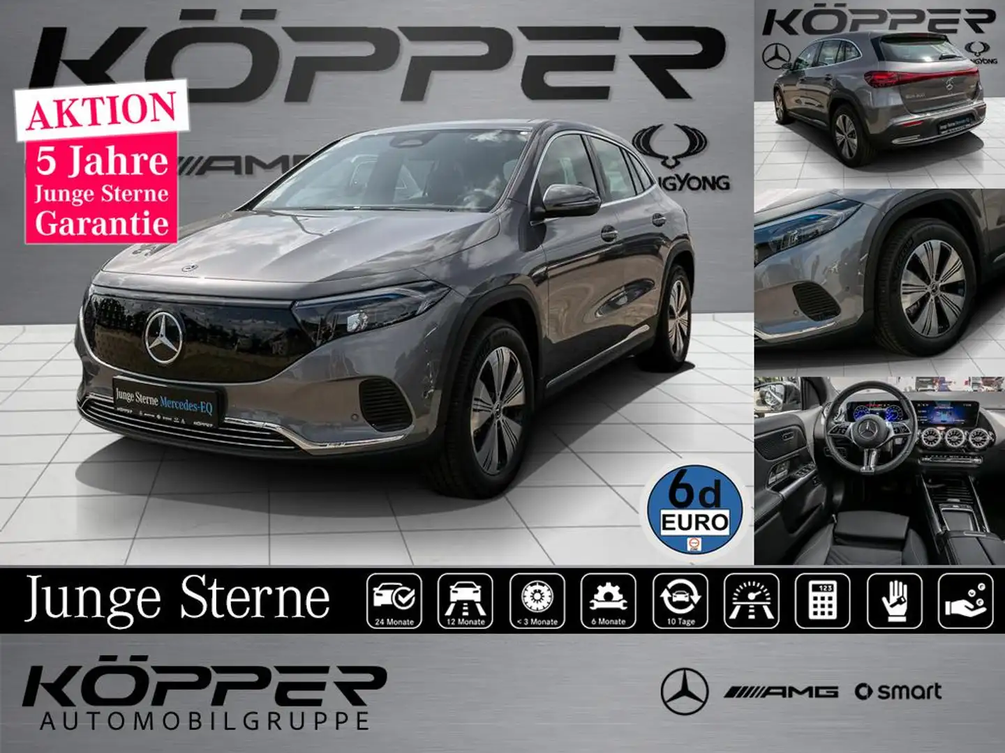 Mercedes-Benz EQA 300 4M Progressive Advanced Kamera Lenkradhz Grijs - 1